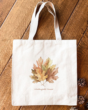 Fall Leaves - Custom Canvas Tote Bag