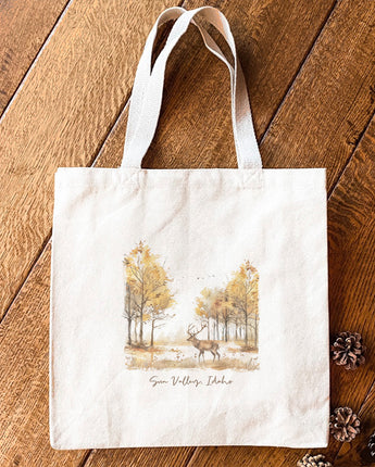 Early Fall Buck - Custom Canvas Tote Bag