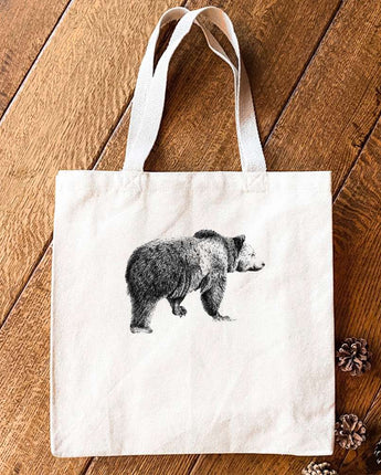 Bear Sketch - Canvas Tote Bag