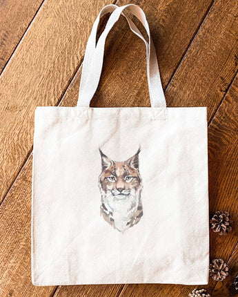 Watercolor Lynx - Canvas Tote Bag
