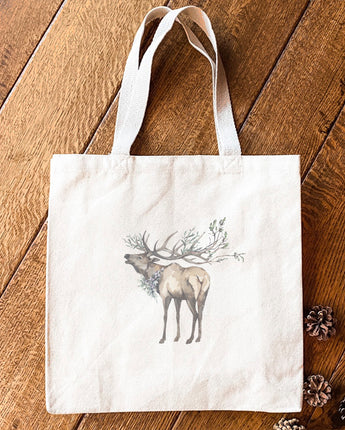 Winter Elk - Canvas Tote Bag
