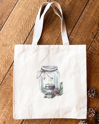 Winter Lantern - Canvas Tote Bag