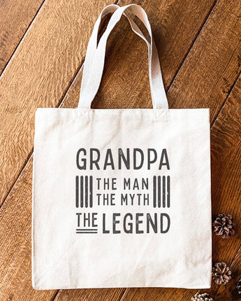 Grandpa / Father The Legend - Canvas Tote Bag