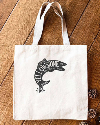 Yellowstone National Park Fish - Canvas Tote Bag