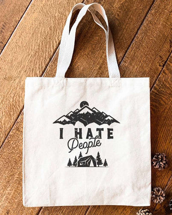 I Hate People - Canvas Tote Bag