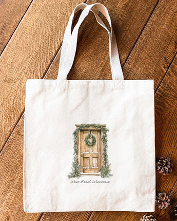 Pinehaven Door - Custom Canvas Tote Bag