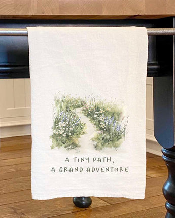 A Tiny Path - Spring Cotton Tea Towel