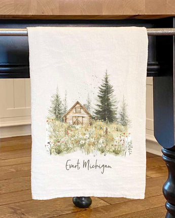 Spring Cabin - Custom Cotton Tea Towel