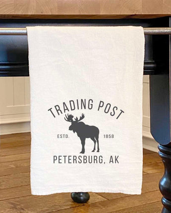 Trading Post w/ City, State - Custom Cotton Tea Towel