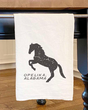 Horse Silhouette - Custom Cotton Tea Towel