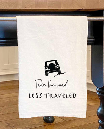 Jeep Road Less Traveled - Cotton Tea Towel