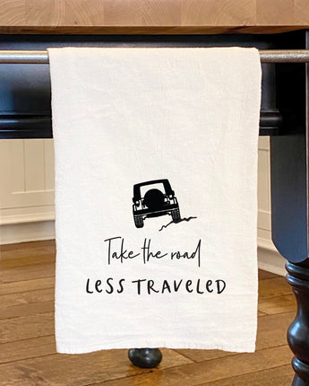 Jeep Road Less Traveled - Cotton Tea Towel