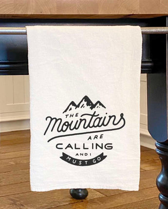 The Mountains are Calling - Cotton Tea Towel