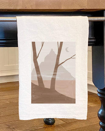 Abstract Mountain Scene - Cotton Tea Towel