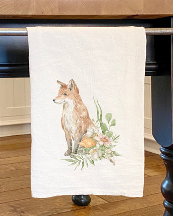 Floral Fox - Cotton Tea Towel