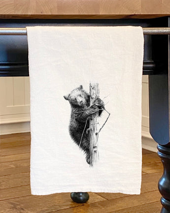 Hand Drawn Bear Cub - Cotton Tea Towel
