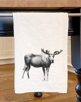 Moose Sketch - Cotton Tea Towel