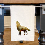 Watercolor Wolf - Cotton Tea Towel