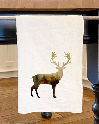 Watercolor Deer - Cotton Tea Towel