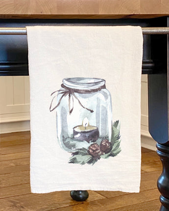 Winter Lantern - Cotton Tea Towel
