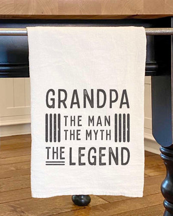 Grandpa The Legend - Father's Day Cotton Tea Towel