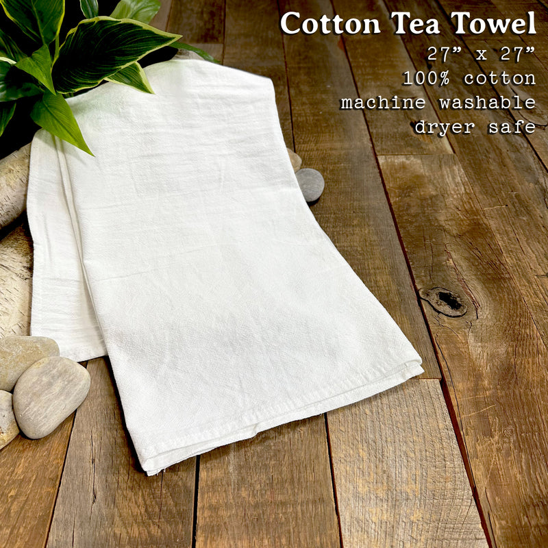 Adventure Awaits (Trees) - Cotton Tea Towel