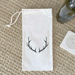 Antlers - Canvas Wine Bag
