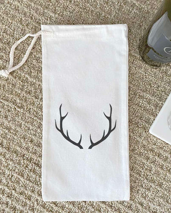 Antlers - Canvas Wine Bag