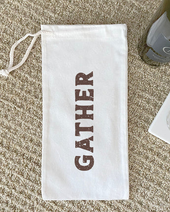 Gather - Canvas Wine Bag