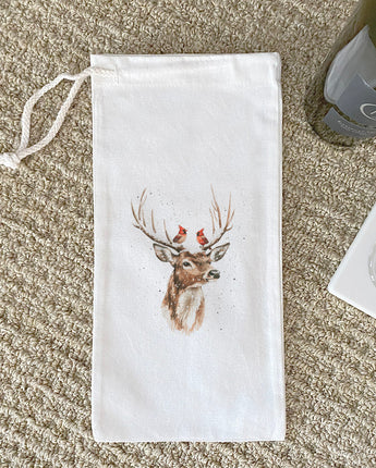 Cardinal Crown - Customizable Canvas Wine Bag