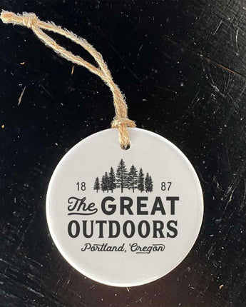 Great Outdoors w/ City, State - Ornament