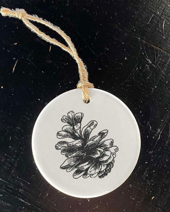 Hand Drawn Pinecone - Ornament