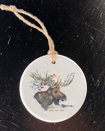 Winter Moose - Ornament