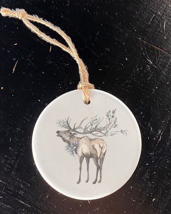 Winter Elk - Ornament