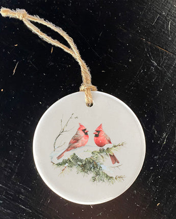 Winter Cardinals - Ornament