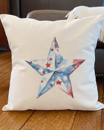 Patriotic  Star - Square Canvas Pillow