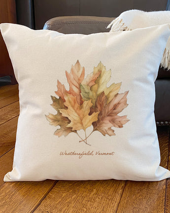 Fall Leaves - Custom Square Canvas Pillow