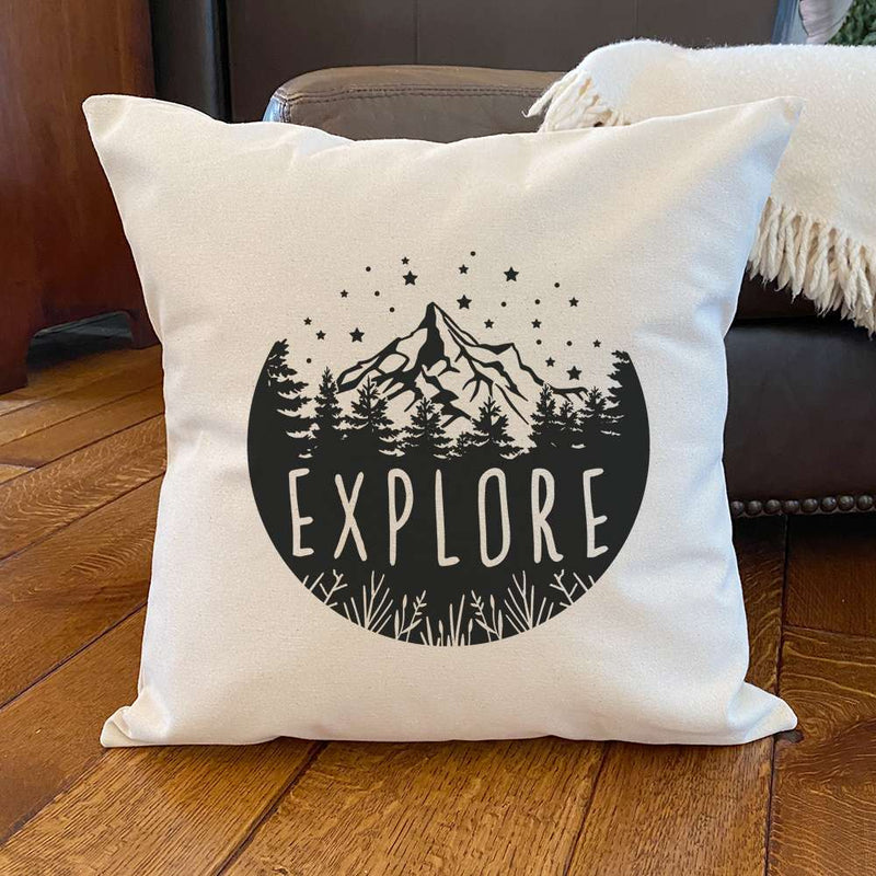 Explore - Square Canvas Pillow