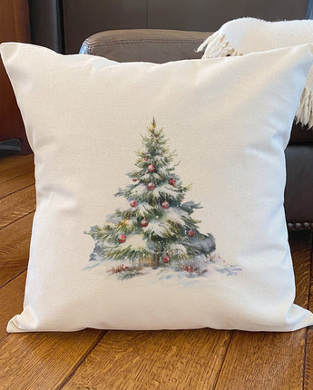 Forest Christmas Tree - Square Canvas Pillow