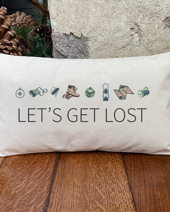 Let's Get Lost - Rectangular Canvas Pillow