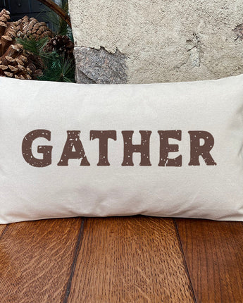 Gather - Rectangular Canvas Pillow