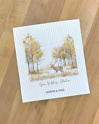 Early Fall Buck - Custom Swedish Dish Cloth
