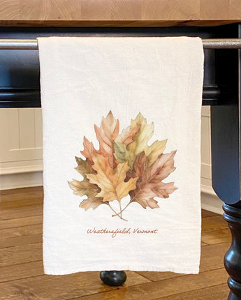 Fall Leaves - Custom Cotton Tea Towel