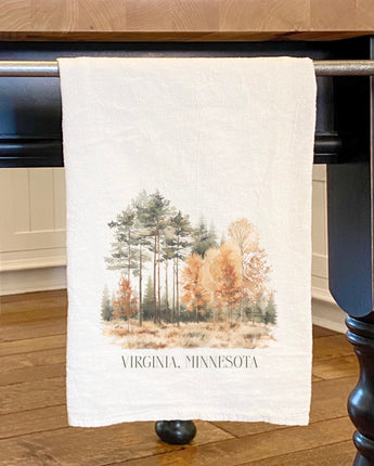 Tall Tree Forest - Custom Cotton Tea Towel