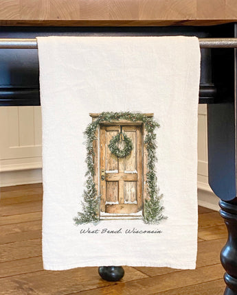 Pinehaven Door - Custom Cotton Tea Towel