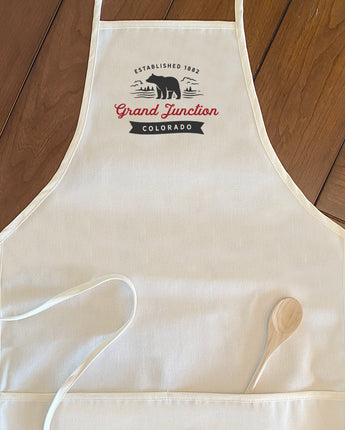 Bear Scene w/ City, State - Custom  Women's Apron