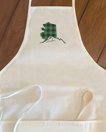 Green Plaid State - Women's Apron