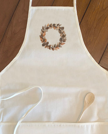 Pinecone Wreath - Autumn Women's Apron
