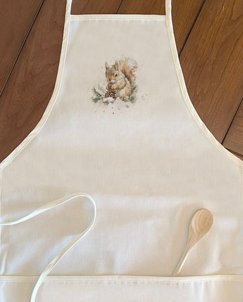 Pinecone Squirrel - Customizable Women's Apron