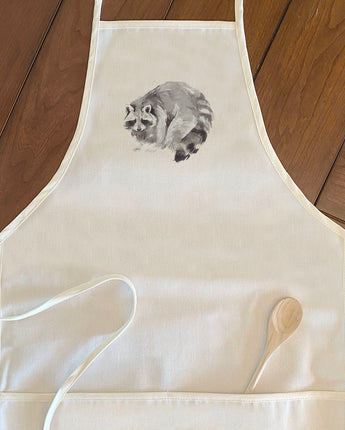 Watercolor Raccoon - Women's Apron